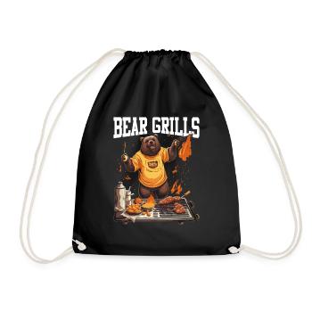 Bear Grills Barbecue BBQ Grillades Camping Sauvage - Sac de sport léger - noir - Devant