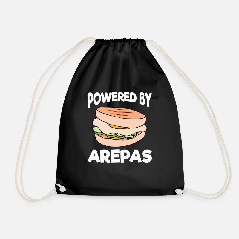 Powered By Arepas - Turnbeutel - Schwarz