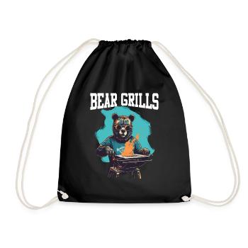 Bear Grills Barbecue BBQ Grillades Camping Sauvage - Sac de sport léger - noir - Devant