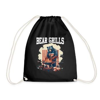 Bear Grills Barbecue BBQ Grillades Camping Sauvage - Sac de sport léger - noir - Devant