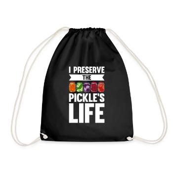 I Preserve The Pickle's Life - Turnbeutel - Schwarz - Vorne
