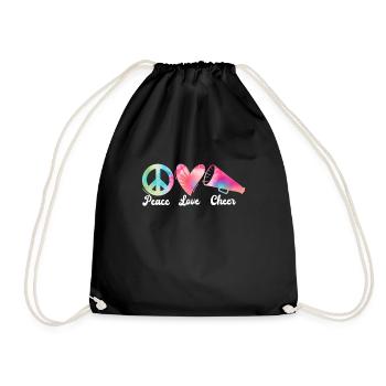 Cheerleading Girl Cheerleading Youth - Drawstring Bag - black - Front