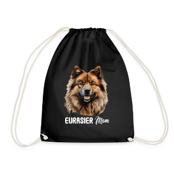 Dog Eurasier - Drawstring Bag - black - Front