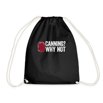 Funny Canning - Drawstring Bag - black - Front