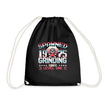 Engendré en 1975 Grinding depuis Level One Funny Gamer - Sac de sport léger - noir - Devant