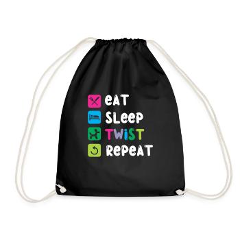 Balloon Animal Party Balloon Artist - Drawstring Bag - black - Front