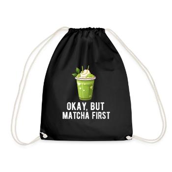 Matcha Tea Latte Lover Pour Thé Vert Matcha Drôle - Sac de sport léger - noir - Devant