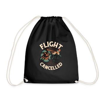 Flight Cancelled Skeet Shooting Trapshooting - Turnbeutel - Schwarz - Vorne