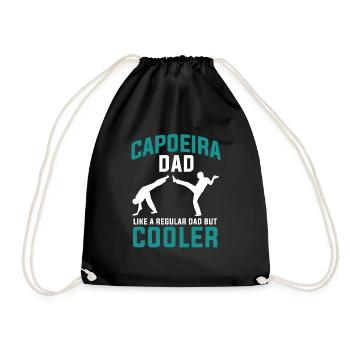 Capoeira Dad Like A Regular Dad But Cooler - Drawstring Bag - black - Front