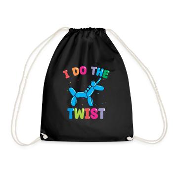 Balloon Animal Party Balloon Artist - Drawstring Bag - black - Front