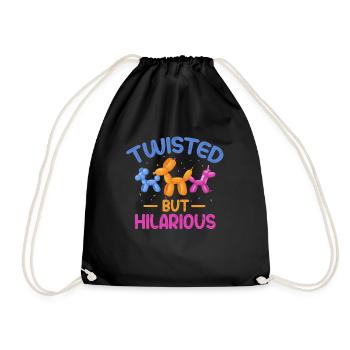 Balloon Animal Party Balloon Artist - Drawstring Bag - black - Front