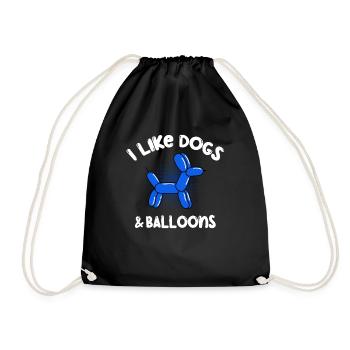Balloon Animal Party Balloon Artist - Drawstring Bag - black - Front