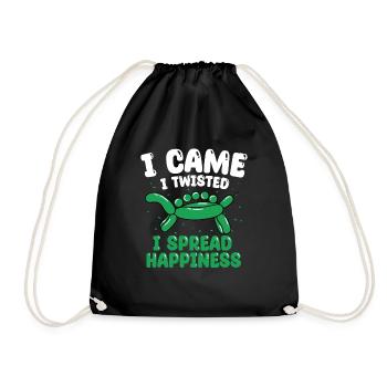 Balloon Animal Party Balloon Artist - Drawstring Bag - black - Front