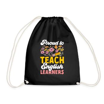 Professeur d’anglais langue seconde langue étrangère - Sac de sport léger - noir - Devant