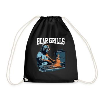 Bear Grills Barbecue BBQ Grillades Camping Sauvage - Sac de sport léger - noir - Devant