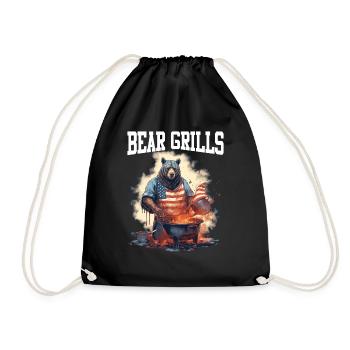 Bear Grills Barbecue BBQ Grillades Camping Sauvage - Sac de sport léger - noir - Devant