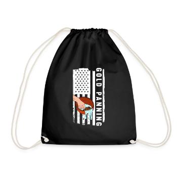 Orpaillage Recherche d’or - Sac de sport léger - noir - Devant