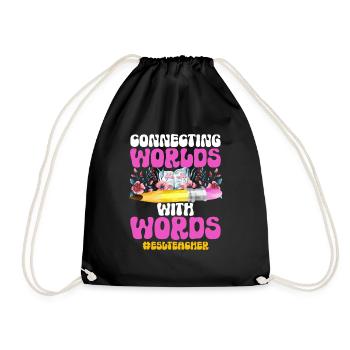 Professeur d’anglais langue seconde langue étrangère - Sac de sport léger - noir - Devant