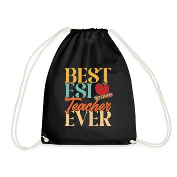 Professeur d’anglais langue seconde langue étrangère - Sac de sport léger - noir - Devant