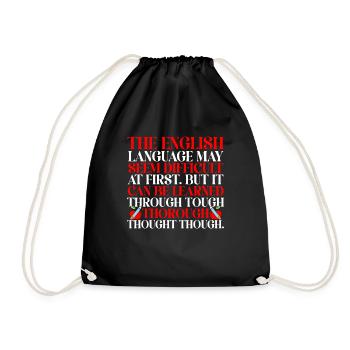 Professeur d’anglais langue seconde langue étrangère - Sac de sport léger - noir - Devant