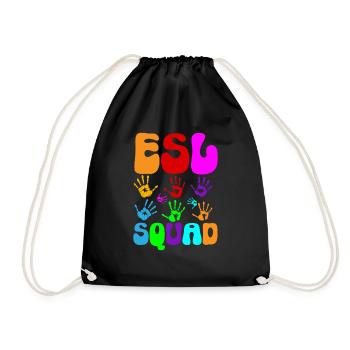 Professeur d’anglais langue seconde langue étrangère - Sac de sport léger - noir - Devant
