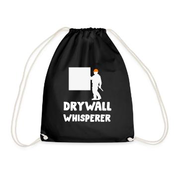Drywall Installer Drywaller Drywall Finisher - Drawstring Bag - black - Front