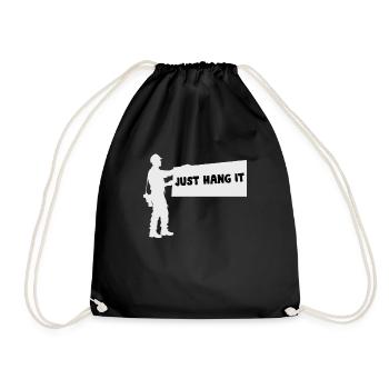 Drywall Installer Drywaller Drywall Finisher - Drawstring Bag - black - Front