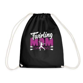 Bâton Twirling Bâton Twirler cadeau - Sac de sport léger - noir - Devant