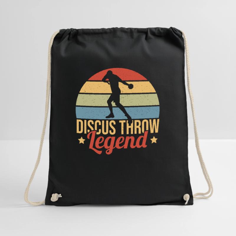 Discus Throw Discus Thrower Gift Drawstring Bag