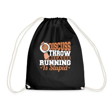 Discus Throw Discus Thrower cadeau - Sac de sport léger - noir - Devant