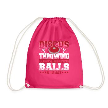 Discus Throw Discus Thrower cadeau - Sac de sport léger - fuchsia - Devant