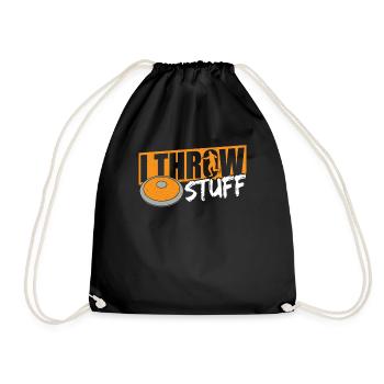Discus Throw Discus Thrower cadeau - Sac de sport léger - noir - Devant
