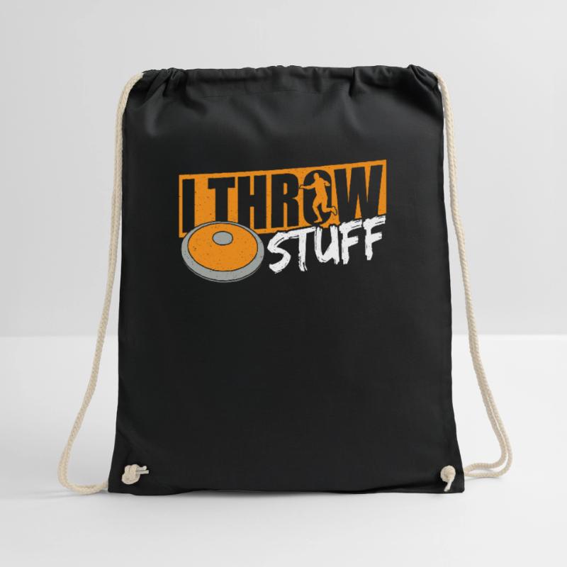 Discus Throw Discus Thrower Gift Drawstring Bag