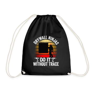 Installateur de cloisons sèches Plaquiste Finisseur de cloisons sèches - Sac de sport léger - noir - Devant
