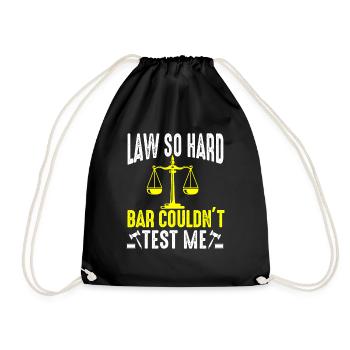 The Bar Exam Passed Funny New Lawyer Attorney - Drawstring Bag - black - Front
