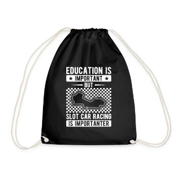 Mais les courses de voitures de circuit sont plus importantes Slotrace Cadeaux - Sac de sport léger - noir - Devant