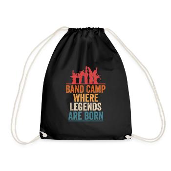 Band Camp Where Legends Are Born Marching Band Orc - Drawstring Bag - black - Front