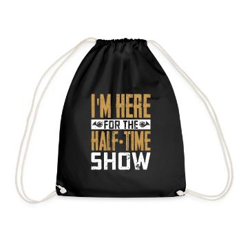 I'm Here For The Half-Time Show Marching Band - Drawstring Bag - black - Front