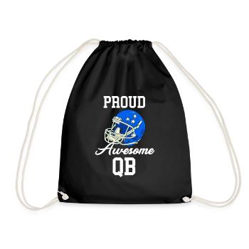 Fier Awesome Qb Quarterback Coup d’envoi de football - Sac de sport léger - noir - Devant