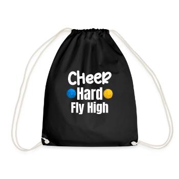 Cheer Hard Fly High Drôle Flyer Football Backspot - Sac de sport léger - noir - Devant