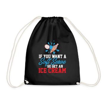 Si vous voulez une portion molle, allez chercher une crème glacée - Sac de sport léger - noir - Devant