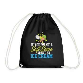 Si vous voulez une portion molle, allez chercher une crème glacée - Sac de sport léger - noir - Devant