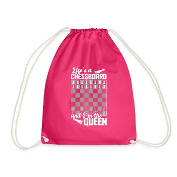 Pièces De Joueur D’échecs Chess Lover Fille - Sac de sport léger - fuchsia - Devant