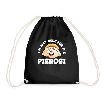Pierogi Recipe Polish Pierogi - Drawstring Bag - black - Front