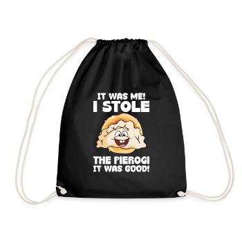 Pierogi Recipe Polish Pierogi - Drawstring Bag - black - Front