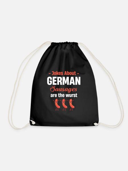 Witze Über Deutsche Würstchen Sind Die Wurst - Sportstaske - sort