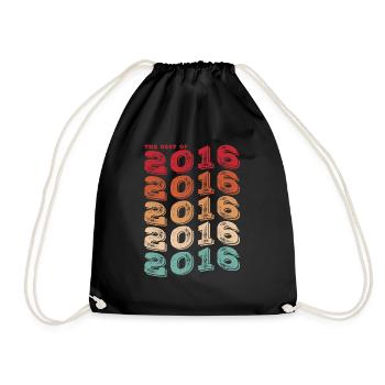 Vintage 2016 Gifts Legend for 7 Year Old - 7th - Drawstring Bag - black - Front