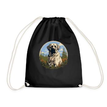 Kangal - Turnbeutel - Schwarz - Vorne