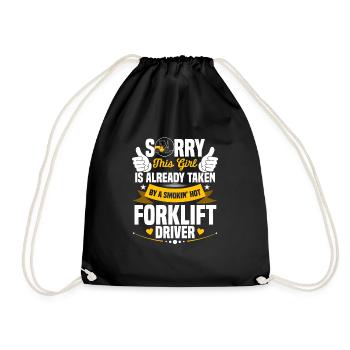 Cool Sorry This Girl Is Already Taken By Forklift - Turnbeutel - Schwarz - Vorne