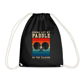 Tennis de table dictant raquette de tennis de table - Sac de sport léger - noir - Devant